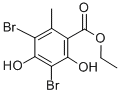 Ethyl 3,5-dibromo-2,4-dihydroxy-6-methylbenzoateStructure,21855-46-9Structure Ethyl 3,5-dibromo-2,4-dihydroxy-6-methylbenzoate Structure,21855-46-9Structure