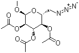 甲基-6-疊氮-6-脫氧-2,3,4-三乙酰氧基-alpha-D-吡喃葡萄糖苷結(jié)構(gòu)式_21893-05-0結(jié)構(gòu)式