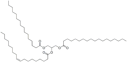 1-(Palmitoyloxy)-3-(Stearoyloxy)-2-Propanyl (9Z)-9-OctadecenoateStructure,2190-27-4Structure 1-(Palmitoyloxy)-3-(Stearoyloxy)-2-Propanyl (9Z)-9-Octadecenoate Structure,2190-27-4Structure