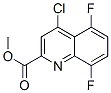 2-Quinolinecarboxylic acid, 4-chloro-5,8-difluoro-, methyl esterStructure,219949-93-6Structure 2-Quinolinecarboxylic acid, 4-chloro-5,8-difluoro-, methyl ester Structure,219949-93-6Structure