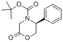 (5S)-n-(叔丁氧基羰基)-3,4,5,6-四氫-5-苯基-4(h)-1,4-噁嗪-2-酮結構式_220077-24-7結構式