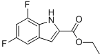 1H-indole-2-carboxylic acid, 5,7-difluoro-, ethyl ester Structure,220679-10-7Structure