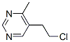 Pyrimidine, 5-(2-chloroethyl)-4-methyl- (8ci)Structure,22126-35-8Structure Pyrimidine, 5-(2-chloroethyl)-4-methyl- (8ci) Structure,22126-35-8Structure
