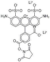 4,5-二磺基玫瑰精-123羧酸琥珀酰亞胺基酯鋰鹽(異構(gòu)體混合物)結(jié)構(gòu)式_222164-96-7結(jié)構(gòu)式