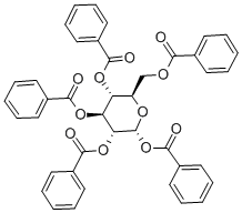 α-D-吡喃葡萄糖五苯甲酸酯結(jié)構(gòu)式_22415-91-4結(jié)構(gòu)式
