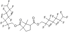 Bis(1H,1H,7H-perfluoroheptyl) dicamphorateStructure,2355-57-9Structure Bis(1H,1H,7H-perfluoroheptyl) dicamphorate Structure,2355-57-9Structure
