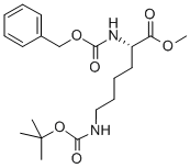 S-2-(芐氧羰基氨基)-6-(叔丁氧羰基氨基)己酸甲酯結(jié)構(gòu)式_2389-49-3結(jié)構(gòu)式