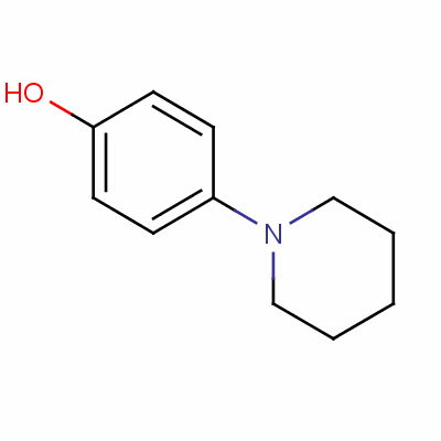 4-(1-哌啶基)苯酚結(jié)構(gòu)式_24302-35-0結(jié)構(gòu)式