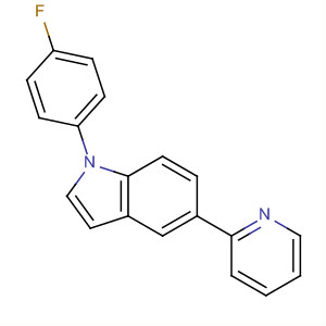 1-(4-氟苯基)-5-(2-吡啶)-1H-吲哚結(jié)構(gòu)式_243467-76-7結(jié)構(gòu)式