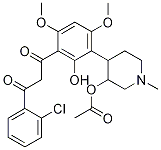 4-(3-(3-(2-Chlorophenyl)-3-oxopropanoyl)-2-hydroxy-4,6-dimethoxyphenyl)-1-methylpiperidin-3-yl acetateStructure,244136-25-2Structure 4-(3-(3-(2-Chlorophenyl)-3-oxopropanoyl)-2-hydroxy-4,6-dimethoxyphenyl)-1-methylpiperidin-3-yl acetate Structure,244136-25-2Structure