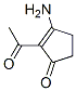 2-Cyclopenten-1-one, 2-acetyl-3-amino-(8ci,9ci)Structure,24417-28-5Structure 2-Cyclopenten-1-one, 2-acetyl-3-amino-(8ci,9ci) Structure,24417-28-5Structure
