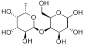 4-O-(alpha-L-吡喃巖藻糖基)-D-半乳糖結(jié)構(gòu)式_24667-50-3結(jié)構(gòu)式