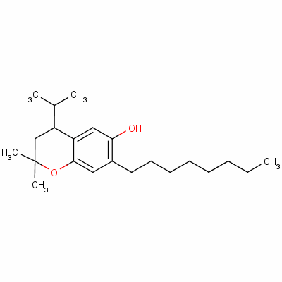 2H-1-benzopyran-6-ol, 3,4-dihydro-2,2-dimethyl-4-(1-methylethyl)-7-octyl-Structure,24700-85-4Structure 2H-1-benzopyran-6-ol, 3,4-dihydro-2,2-dimethyl-4-(1-methylethyl)-7-octyl- Structure,24700-85-4Structure