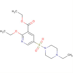 Ethyl 2-ethoxy-5-(4-ethyl-1-piperazinylsulfonyl)nicotinoateStructure,247582-68-9Structure Ethyl 2-ethoxy-5-(4-ethyl-1-piperazinylsulfonyl)nicotinoate Structure,247582-68-9Structure