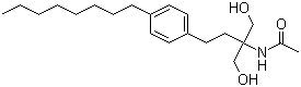 N-(1-羥基-2-(羥基甲基)-4-(4-辛基苯基)-2-丁基)乙酰胺結(jié)構(gòu)式_249289-10-9結(jié)構(gòu)式