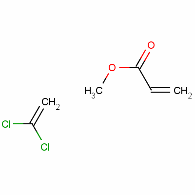 2-Propenoic acid, methyl ester, polymer with 1,1-dichloroetheneStructure,25038-72-6Structure 2-Propenoic acid, methyl ester, polymer with 1,1-dichloroethene Structure,25038-72-6Structure
