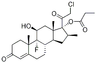 21-氯-9-氟-11β,17-二羥基-16β-甲基-4-孕烯e-3,20-二酮 17-丙酸酯結(jié)構(gòu)式_25120-99-4結(jié)構(gòu)式