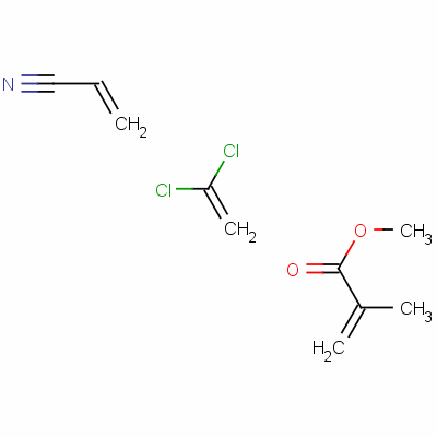 Poly(vinylidene chloride-co-acrylonitrile-co-methyl methacrylate)Structure,25214-39-5Structure Poly(vinylidene chloride-co-acrylonitrile-co-methyl methacrylate) Structure,25214-39-5Structure