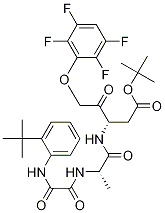(3s)-3-[[(2s)-2-[[2-[[2-(1,1-二甲基乙基)苯基]氨基]-2-氧代乙?；鵠氨基]-1-氧代丙基]氨基]-4-氧代-5-(2,3,5,6-四氟苯氧基)-戊酸 1,1-二甲基乙酯結(jié)構(gòu)式_254750-83-9結(jié)構(gòu)式