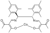 (1S,2S)-N,N-雙(2-乙酰-3-氧代-2-亞丁烯基)-1,2-二均三甲苯基乙二胺合鈷(II)結(jié)構(gòu)式_259259-80-8結(jié)構(gòu)式
