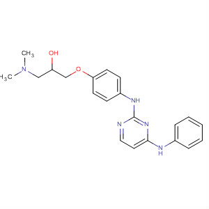2-{4-[3-N,N-二甲基氨基-2-羥基丙氧基]苯胺}-4-苯胺嘧啶結(jié)構(gòu)式_260044-97-1結(jié)構(gòu)式