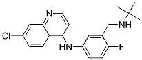 7-氯-N-[3-[[(1,1-二甲基乙基)氨基]甲基]-4-氟苯基]-4-喹啉胺結(jié)構(gòu)式_260540-97-4結(jié)構(gòu)式