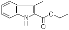3-甲基-2-吲哚甲酸乙酯結(jié)構式_26304-51-8結(jié)構式