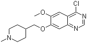 Quinazoline, 4-chloro-6-methoxy-7-[(1-methyl-4-piperidinyl)methoxy]- Structure,264208-72-2Structure