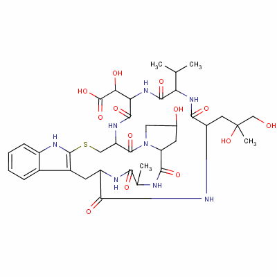 類鬼筆毒環(huán)肽結構式_26645-35-2結構式