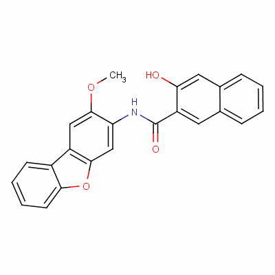 3-羥基-n-(2-甲氧基二苯并呋喃-3-基)-2-萘甲酰胺結(jié)構(gòu)式_2672-81-3結(jié)構(gòu)式