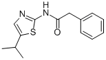 N-(5-isopropyl-1,3-thiazol-2-yl)-2-phenylacetamideStructure,267654-00-2Structure N-(5-isopropyl-1,3-thiazol-2-yl)-2-phenylacetamide Structure,267654-00-2Structure