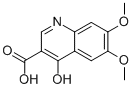 3-Quinolinecarboxylic acid, 4-hydroxy-6,7-dimethoxy-Structure,26893-22-1Structure 3-Quinolinecarboxylic acid, 4-hydroxy-6,7-dimethoxy- Structure,26893-22-1Structure