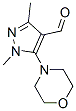 1,3-Dimethyl-5-morpholino-1H-pyrazole-4-carbaldehydeStructure,26990-69-2Structure 1,3-Dimethyl-5-morpholino-1H-pyrazole-4-carbaldehyde Structure,26990-69-2Structure