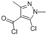 5-Chloro-1,3-dimethyl-1h-pyrazole-4-carbonyl chlorideStructure,27006-83-3Structure 5-Chloro-1,3-dimethyl-1h-pyrazole-4-carbonyl chloride Structure,27006-83-3Structure