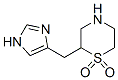 Thiomorpholine, 2-(1h-imidazol-4-ylmethyl)-, 1,1-dioxide (9ci)Structure,278789-88-1Structure Thiomorpholine, 2-(1h-imidazol-4-ylmethyl)-, 1,1-dioxide (9ci) Structure,278789-88-1Structure