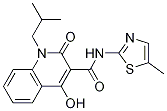 1,2-二氫-4-羥基-1-(2-甲基丙基)-N-(5-甲基-2-噻唑)-2-氧代-3-喹啉羧酰胺結(jié)構(gòu)式_280112-24-5結(jié)構(gòu)式