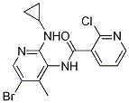 N-[5-溴-2-(環(huán)丙基氨基)-4-甲基-3-吡啶]-2-氯-3-吡啶羧酰胺結構式_284686-20-0結構式