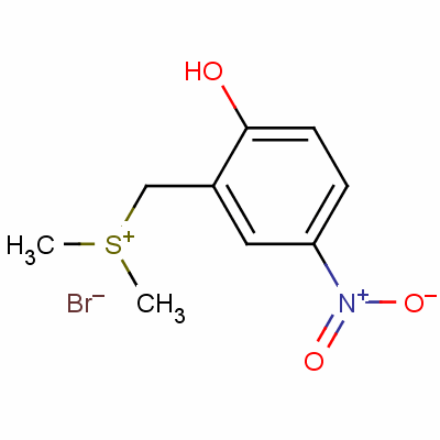 Dimethyl(2-hydroxy-5-nitrobenzyl)sulfonium bromideStructure,28611-73-6Structure Dimethyl(2-hydroxy-5-nitrobenzyl)sulfonium bromide Structure,28611-73-6Structure