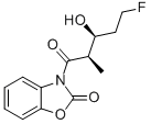 3-((2R,3s)-5-氟-3-羥基-2-甲基戊?；?苯并[d]噁唑-2(3h)-酮結(jié)構(gòu)式_287398-91-8結(jié)構(gòu)式