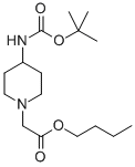 Butyl 4-tert-butoxycarbonylamino-1-piperidineacetateStructure,287399-61-5Structure Butyl 4-tert-butoxycarbonylamino-1-piperidineacetate Structure,287399-61-5Structure