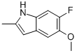 6-Fluoro-5-methoxy-2-methylindoleStructure,288385-92-2Structure 6-Fluoro-5-methoxy-2-methylindole Structure,288385-92-2Structure