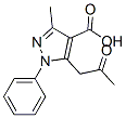3-Methyl-5-(2-oxo-propyl)-1-phenyl-1H-pyrazole-4-carboxylic acidStructure,294874-70-7Structure 3-Methyl-5-(2-oxo-propyl)-1-phenyl-1H-pyrazole-4-carboxylic acid Structure,294874-70-7Structure