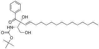 (2S,3R,4E)-3-苯甲酰基-2-叔丁基氧基羰基氨基-4-十八烯-1,3-二醇結構式_299172-59-1結構式