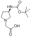 ((R)-3-叔丁氧基羰基氨基-吡咯烷-1-基)-乙酸結(jié)構(gòu)式_299203-96-6結(jié)構(gòu)式