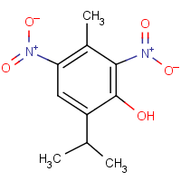 Phenol,3-methyl-6-(1-methylethyl)-2,4-dinitro-Structure,303-21-9Structure Phenol,3-methyl-6-(1-methylethyl)-2,4-dinitro- Structure,303-21-9Structure