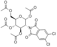 2-脫氧-2-(4,5-二氯苯二酰亞氨基)-D-吡喃葡萄糖1,3,4,6-四乙酸酯結(jié)構(gòu)式_308796-43-2結(jié)構(gòu)式