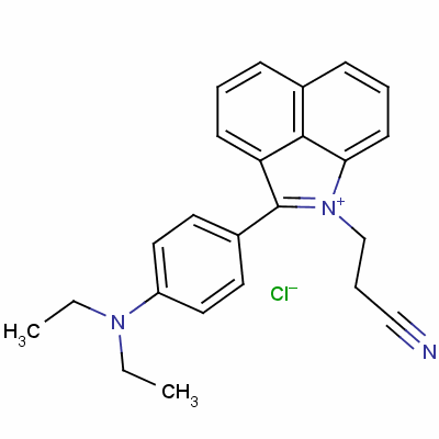 1-(2-氰基乙基)-2-[4-(二乙基氨基)苯基]苯并[cd]吲哚鎓氯化物結(jié)構(gòu)式_31354-66-2結(jié)構(gòu)式