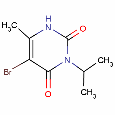 2,4(1H,3h)-pyrimidinedione,5-bromo-6-methyl-3-(1-methylethyl)-Structure,314-42-1Structure 2,4(1H,3h)-pyrimidinedione,5-bromo-6-methyl-3-(1-methylethyl)- Structure,314-42-1Structure
