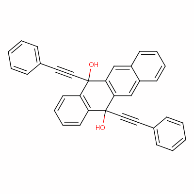 5,12-Dihydro-5,12-bis(phenylethynyl )naphthacene-5,12-diolStructure,31559-43-0Structure 5,12-Dihydro-5,12-bis(phenylethynyl )naphthacene-5,12-diol Structure,31559-43-0Structure