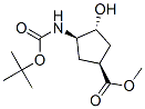 (1R,2R,4S)-N-Boc-1-氨基-2-羥基環(huán)戊烷-4-羧酸甲酯結(jié)構(gòu)式_321744-16-5結(jié)構(gòu)式